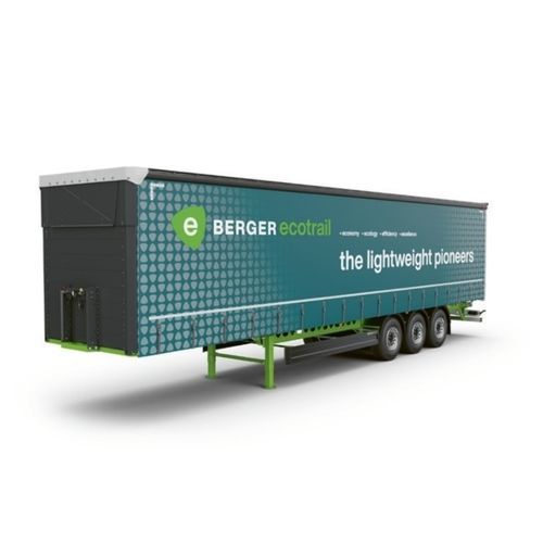 Flatbed semi-trailer - BERGERecotrail - Schmitz Cargobull - curtain / for fuel / construction