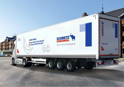 Equipment semi-trailer - S.BO PACE - Schmitz Cargobull - parts / flexible / 2-axle