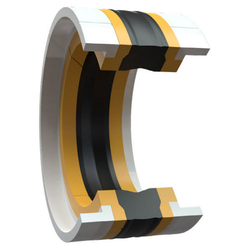 Piston seal - GAMMA 00 series - EVCO - lipped / NBR / thermoplastic