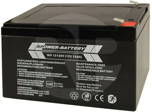 AGM battery - GIV12120VP - RP-Technik - RPower Batteries - rectangular / CE / ISO