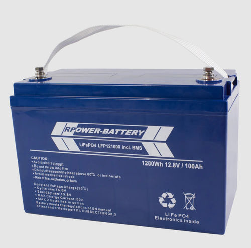 Lead-acid battery - LFP122000 - RP-Technik - RPower Batteries - rectangular / maintenance-free