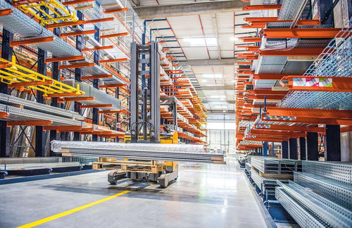 Cantilever racking - MECALUX - handling / dynamic / adjustable