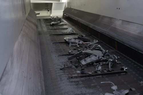 Belt conveyor - Superbelt® - Magaldi Power SpA - wire mesh / inclined / electric drive