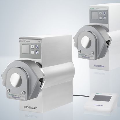 Laboratory pump - max. 500 rpm | rotarus® volume 100 series - Hirschmann Laborgeräte GmbH & Co. KG - peristaltic / for chemicals / with DC motor