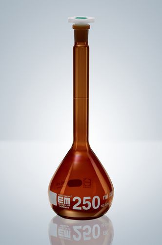 Volumetric flask - 5 - 2 000 ml - Hirschmann Laborgeräte GmbH & Co. KG - borosilicate glass / for titration