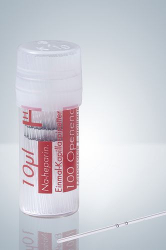 Glass capillary tube - 10 - 20 µl | openend® series - Hirschmann Laborgeräte GmbH & Co. KG