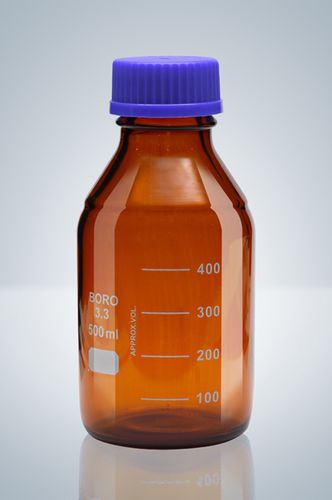 Reagent vial - 100 - 2 000 ml - Hirschmann Laborgeräte GmbH & Co. KG - glass / with cap