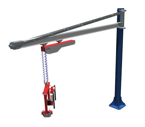 Pneumatic manipulator arm - max. 150 kg, 1 600 mm - HUSCH GmbH - with gripping tool / jib-crane / with cable lift