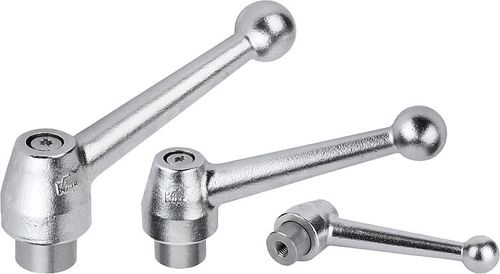 Steel clamping lever - K0121 series - HEINRICH KIPP WERK GmbH & Co. KG - stainless steel