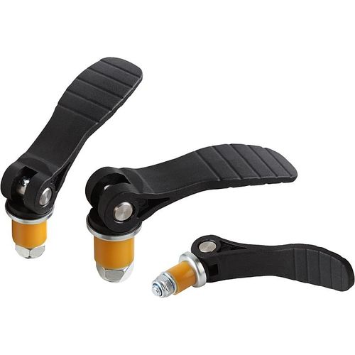 Steel clamping lever - K0118 series - HEINRICH KIPP WERK GmbH & Co. KG - stainless steel / with plastic handle