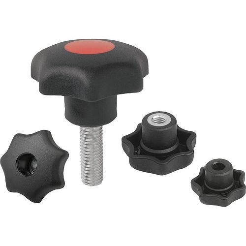 Star handle - K0155 series - HEINRICH KIPP WERK GmbH & Co. KG - bioplastic