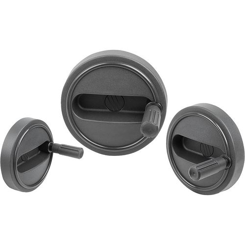 Operating handwheel - K0257 series - HEINRICH KIPP WERK GmbH & Co. KG - control / spoked / with handle