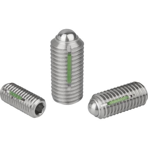Spring plunger - K0326 series - HEINRICH KIPP WERK GmbH & Co. KG - ball bearing