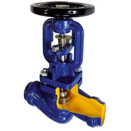Globe valve zGLO 217 ZETKAMA Sp. z o.o. with handwheel / stop