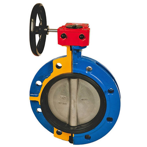 Double-flange valve - zBUT 499 - ZETKAMA Sp. z o.o. - butterfly / with handwheel / for water