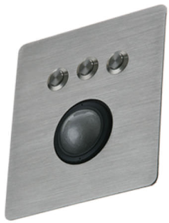 Laser trackball - PM-TB - IKEY Industrial Peripherals - panel-mount / 38 mm / stainless steel