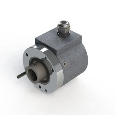 Incremental rotary encoder - SWI 58   - Hohner Elektrotechnik GmbH - mechanical / solid-shaft / flange
