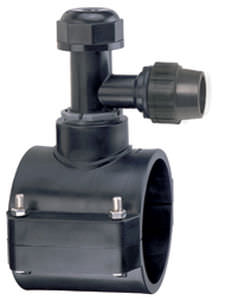 Support flange - PP65460 series - FGS Brasil - polypropylene / saddle tee