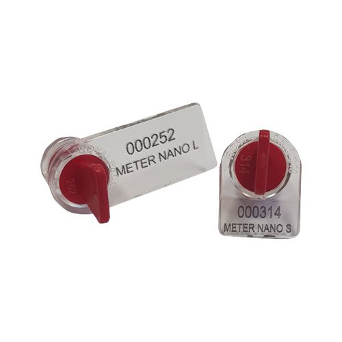 Polycarbonate security seal - METER NANO S y L  - ROYAL PACK - wire / resin / for fire extinguishers