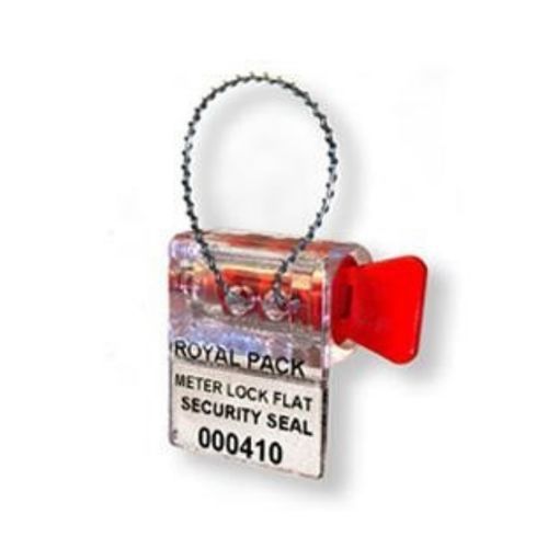 Polycarbonate security seal - METER LOCK FLAT - ROYAL PACK - for fire extinguishers