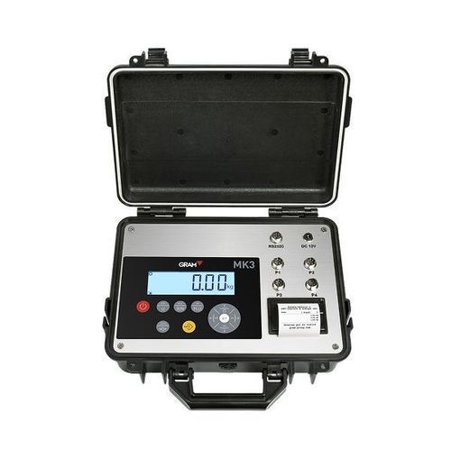 Weight indicator with built-in printer - GRAM MK3 Printer Indicator - GRAM - LCD display / portable / battery-powered