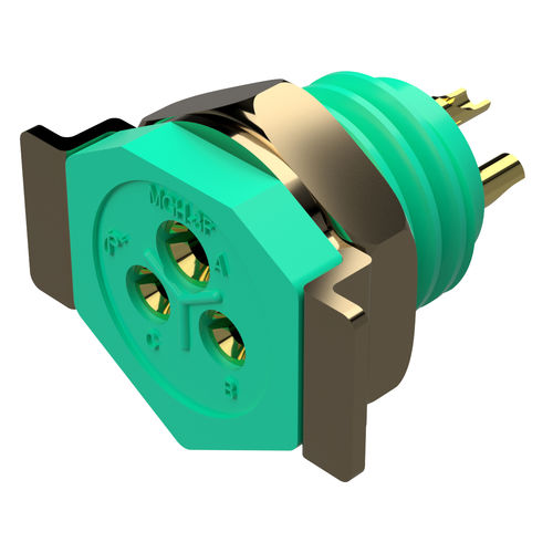 Micro-miniature connector - MGH Series - Positronic Industries - electrical power supply / circular / hexagonal