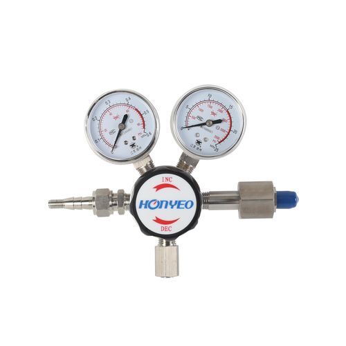 Gas pressure regulator - YQJG (F) series - Xuzhou Hongye Apparatus & Instrument Co.,LTD - diaphragm / single-stage / brass