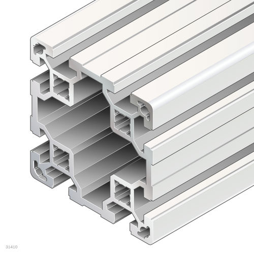 Anodized aluminum profile - 3842529347 - Bosch Rexroth - Assembly Technology - rectangular / industrial / open