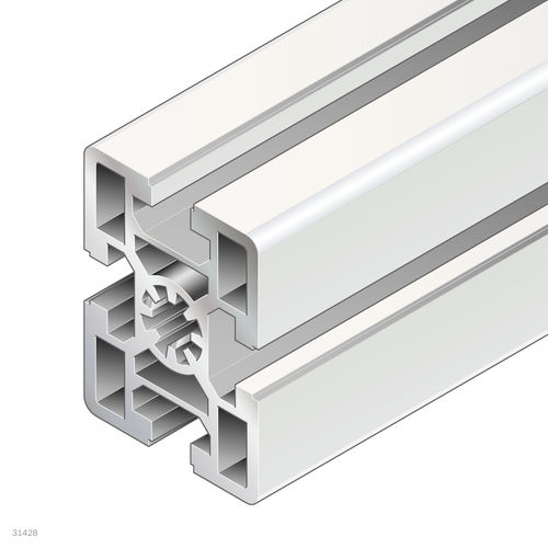 Anodized aluminum profile - 3842557200 - Bosch Rexroth - Assembly Technology - rectangular / industrial / open
