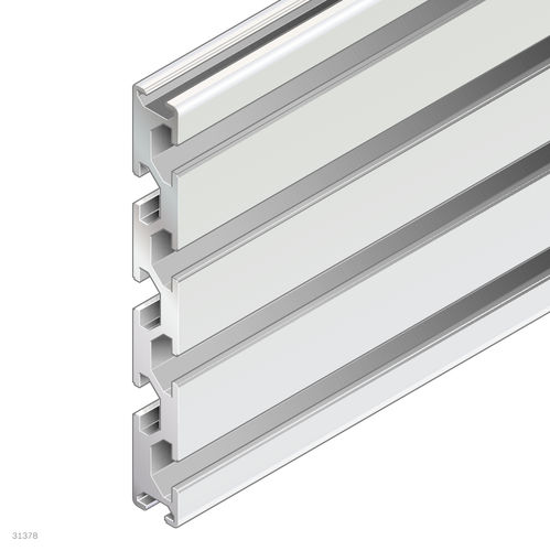 Aluminum profile - 3842537821 - Bosch Rexroth - Assembly Technology - rectangular / industrial / open