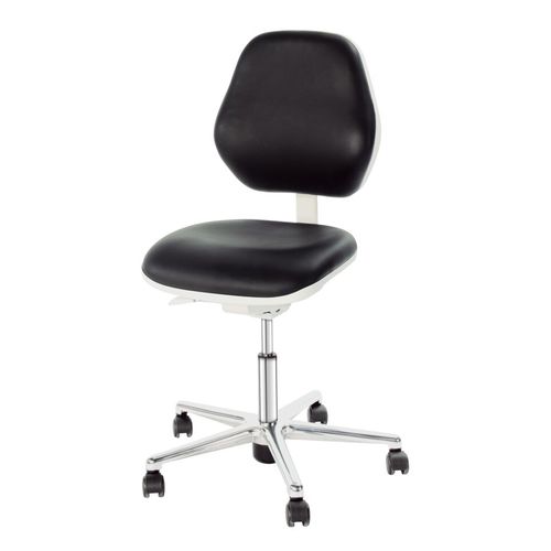 Workstation swivel chair - 3842527161 - Bosch Rexroth - Assembly Technology - with polyurethane seat