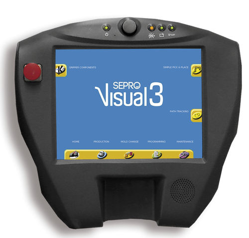Control terminal with touch screen - Visual 3  - SEPRO ROBOTIQUE - LCD / for robots / for control