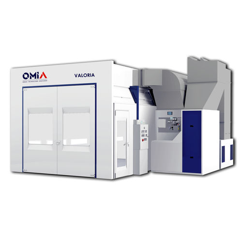 Closed circuit paint booth - VALORIA - OMIA - for vehicles / pressure