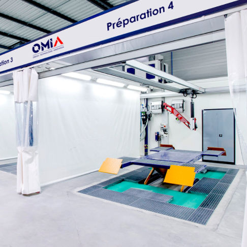 Painting preparation preparation area - OMIA