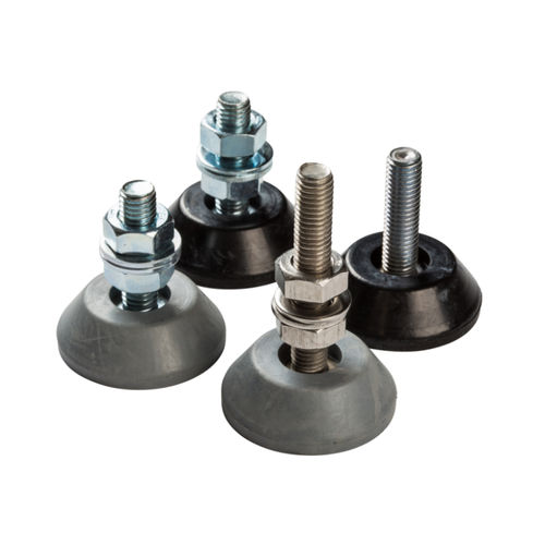 Cylindrical anti-vibration mount - LLM19 - Sunnex Equipment - stainless steel / rubber / galvanized