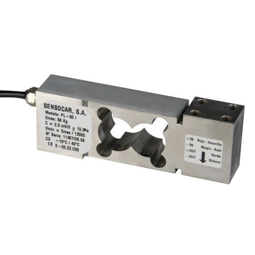 Bending beam load cell - PL-50 series - SENSOCAR - single-point / strain gauge / 2 mV/V