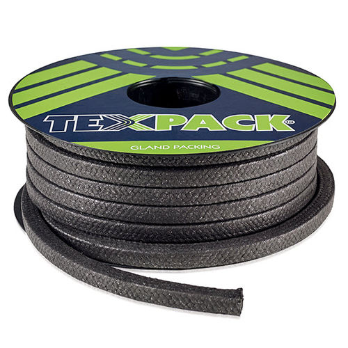 Braided graphite packing - 4134  - TEXPACK - for pump / for valves / high-temperature