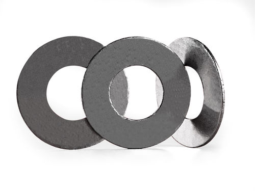 Flat gasket - 6803G - TEXPACK - metal / expanded graphite / round