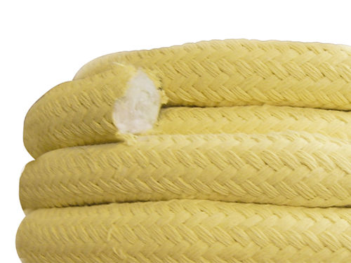Braided aramid packing - ARAMTEX® 1210TV - TEXPACK - fiberglass / textile / high resistance