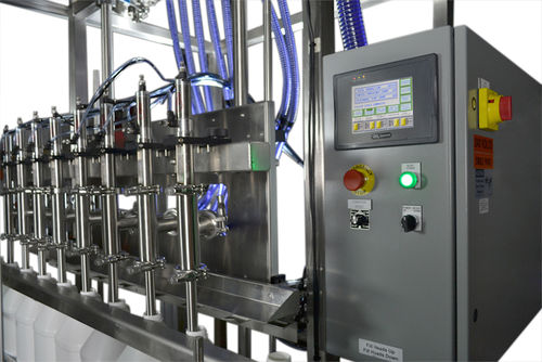 Automatic filling machine - APACKS - bottle / for food products / for hazardous materials