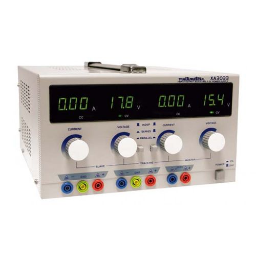 Tabletop power supply - XA 3033  - MULTIMETRIX - AC/DC / triple-output / adjustable