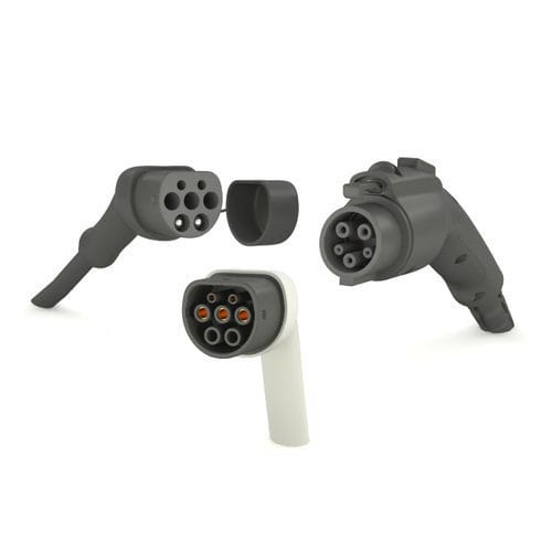 EV charger electrical plug - CA #EV01 series - ADAM tech - wall-mounted / three-phase