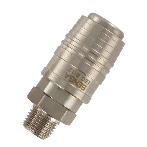 Compressed air fitting - 120 NW series - SENGA - threaded / ring / quick
