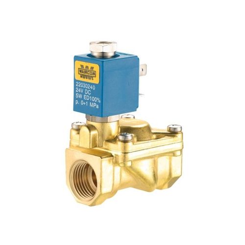 2-way solenoid valve - W series - SENGA - NC / for hot water / air