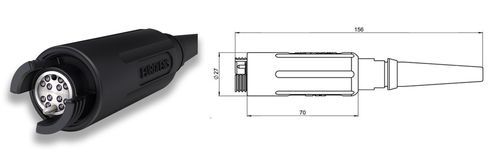 Optical connector - EUROLENS - Amphenol Precision Optics - bronze / stainless steel / aluminum