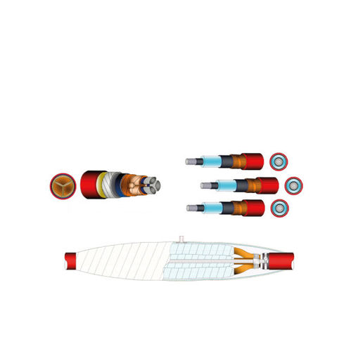 Transition connection cable joint - ELCOBLOK GLM 60 series - Elcon Megarad Spa - for polymer-insulated cables / medium-voltage