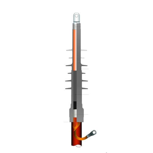 Cold-applied push-on cable termination - ECOLD VTS - Elcon Megarad Spa - insulated / medium-voltage