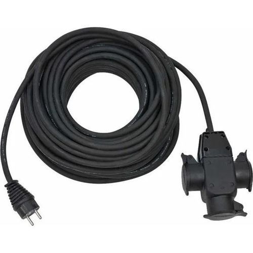 Electric with multiple outlets extension cord - 1167820301 - BRENNENSTUHL - waterproof / rubber