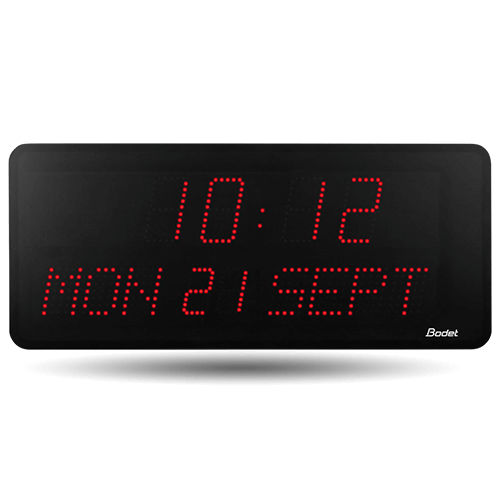 Calendar clock - STYLE 10D - BODET TIME SPORT - double-sided / wall-mounted / LED