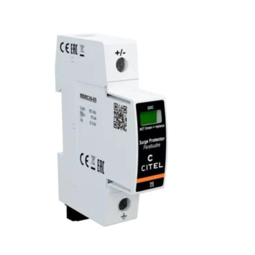 Type 1 + 2 surge protection unit - DDC30S series - CITEL - remote signaling / DC power / modular